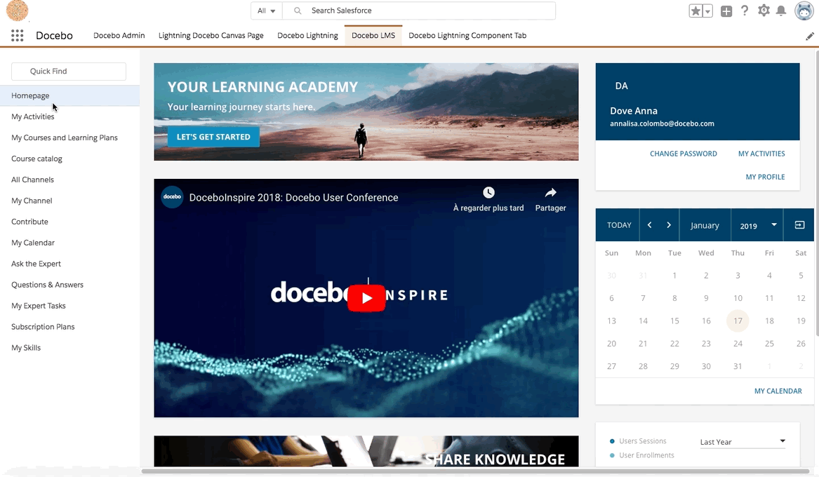 Int&eacute;gration de Salesforce
