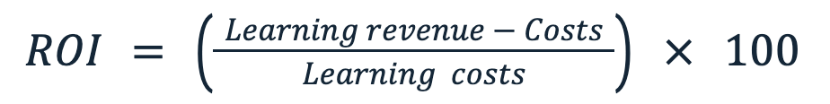 roi of learning formula