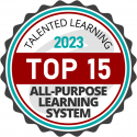 TL-Badge_Top15-2023_AllPurpose_600px talented learning 2023 top 15 all purpose learning system award badge